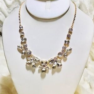 Banana Republic gold tone rhinestone necklace new with tags